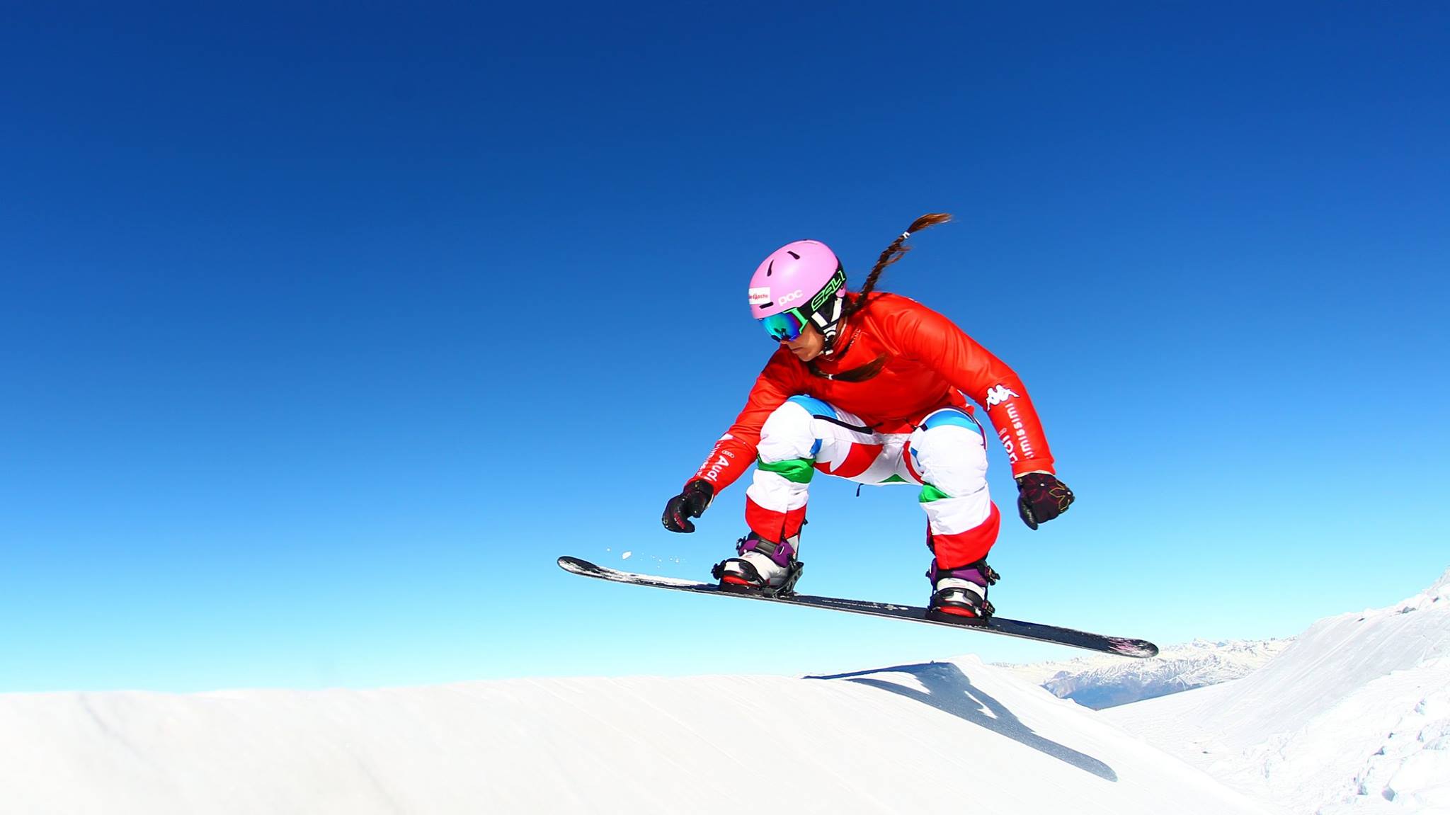 RAFFAELLA BRUTTO DALLA LIGURIA ALLA VALLE D’AOSTA SU UNA TAVOLA DA SNOWBOARD