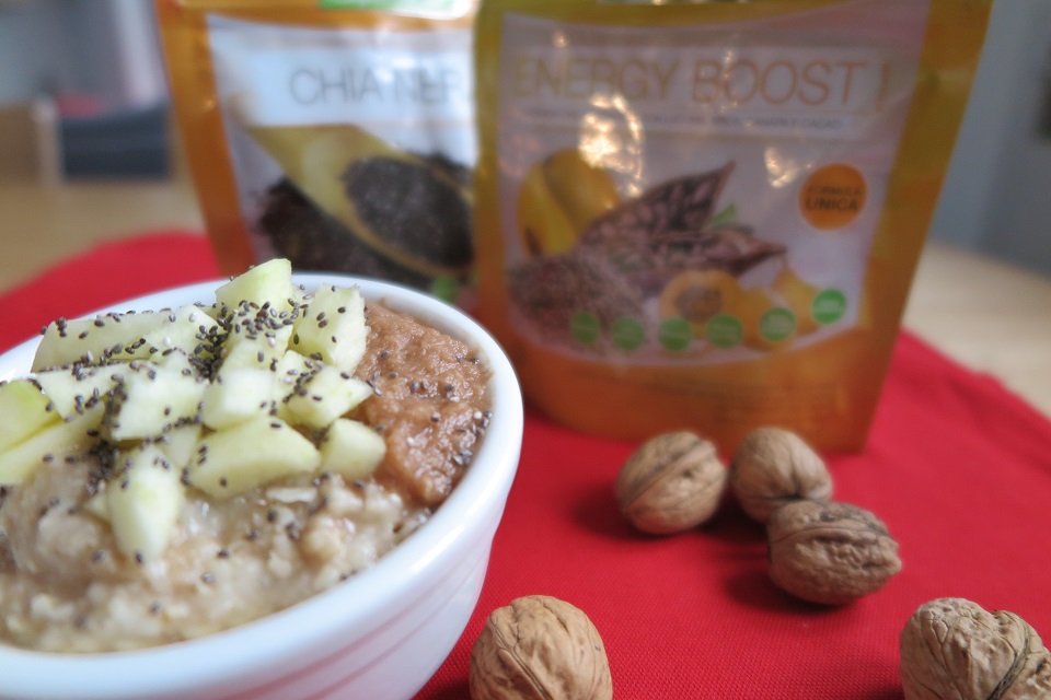 ricetta Porridge bioglan superfoods vertige